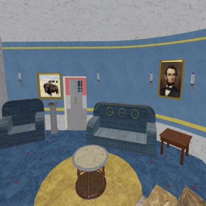 Blue Modern Living Room
