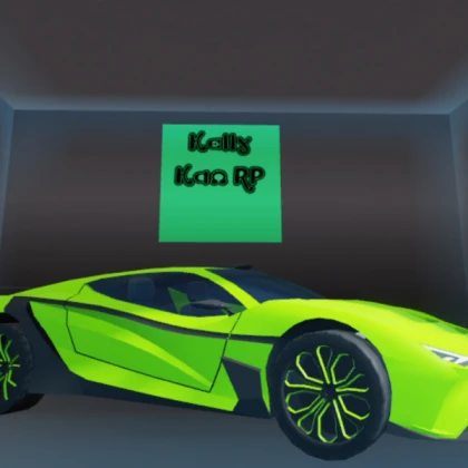 Green sports car!