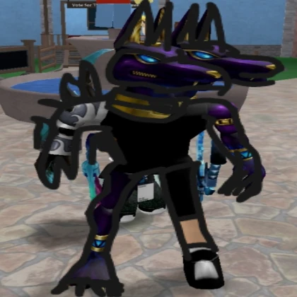 AI Wolf Statue
