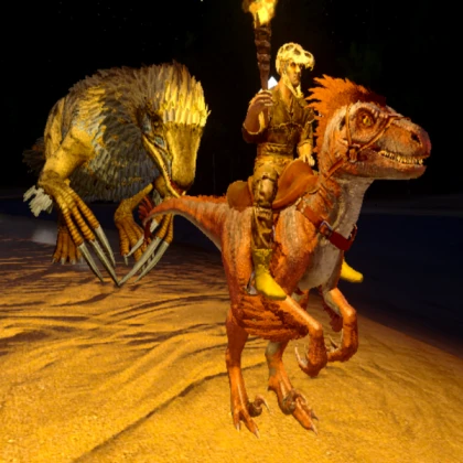 Ridable Raptor Dino War Dinosaur Mount Ride
