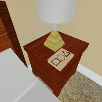 small table with lamp