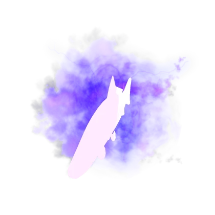 purple weird fish