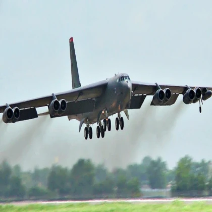 Working B52 Bomber plane