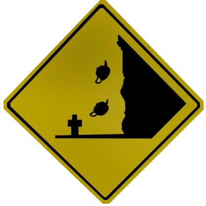 Road sign of DANGER