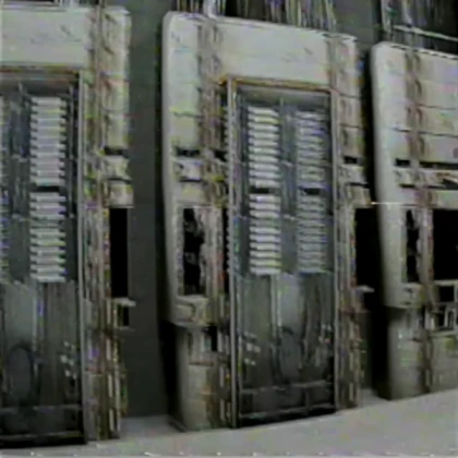 Doors TV with static