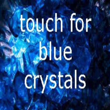 The stones are blue crystal