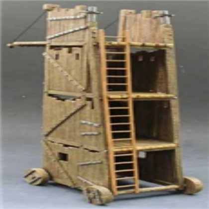 Military Tower with Mounted Gun Prop