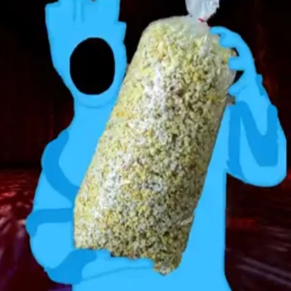 Bathtub full of popcorn
