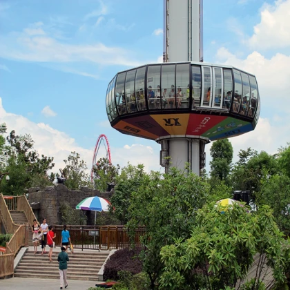 Theme Park Ride Coaster Carousel Ferris Wheel
