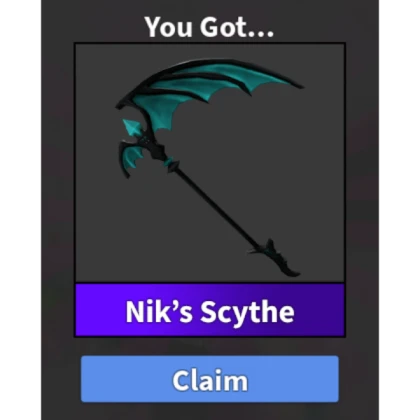 Nik's scythe