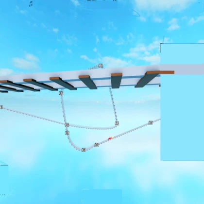 Ladder rope bridge