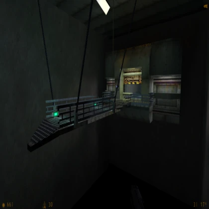 Metal hanging platform