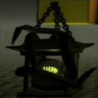 Rusty Lantern on a Chain