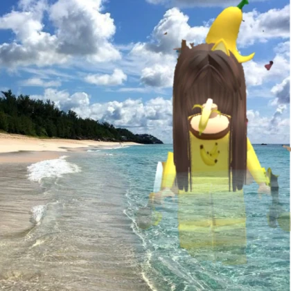Banana themed waterslide