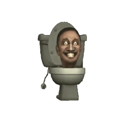 scary skibidi toilet statue
