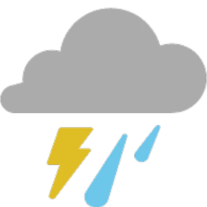 Thunderstorm with rain!