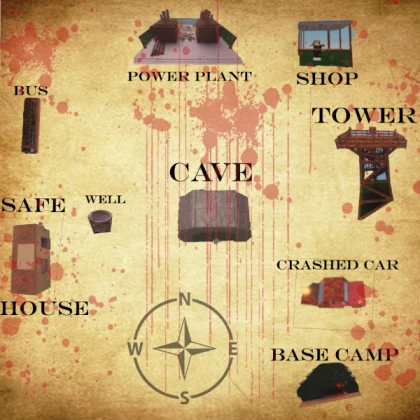 zombie apocalyse map
