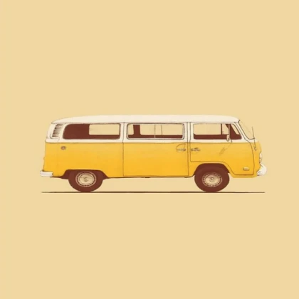 Yellow van