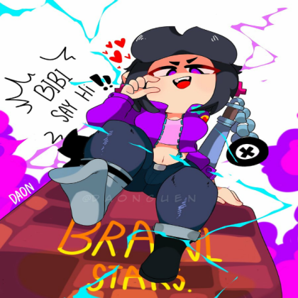 The girl is a fan of brawl stars