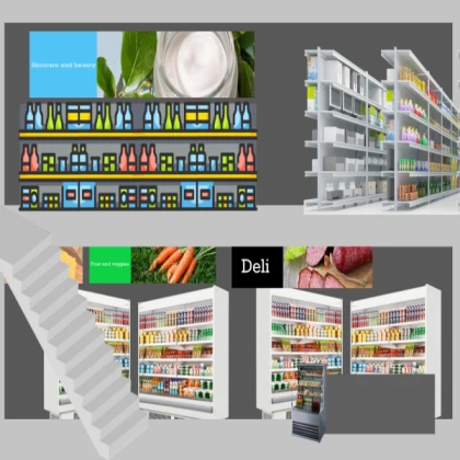 🛒 ShopDisplay Shelving Retail Store Fixture Displ