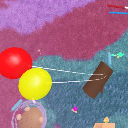 Long Roped Balloon