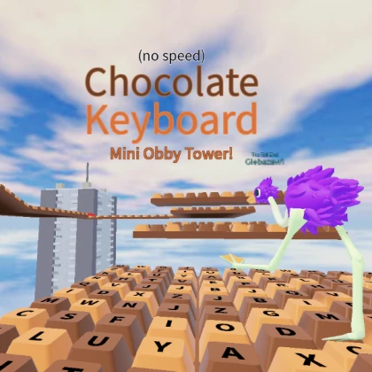 Chocolate Keyboard Tower