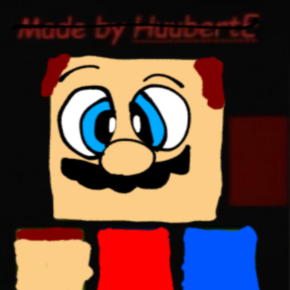 Square Mario, his eyes are blinking!