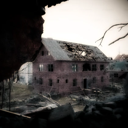 abandoned house building