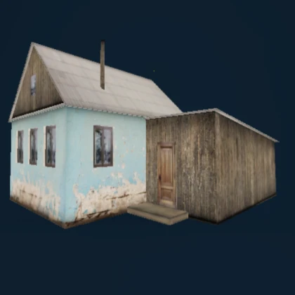 PBR Russian rural house 