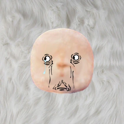 pink face pillow