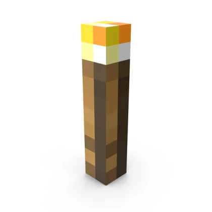 A torch from Minecraft!