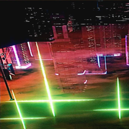 Lasers from the Floor